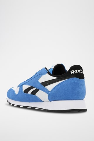 Zapatillas de piel Classic - Blanco y azul claro