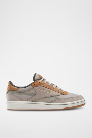 Zapatillas de piel Club C 5 - Beige