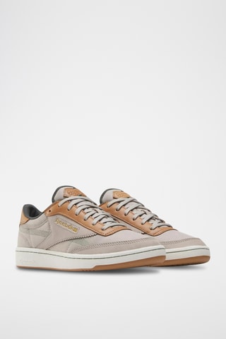 Zapatillas de piel Club C 5 - Beige