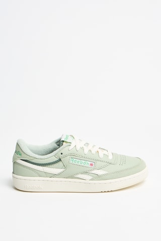 Zapatillas de piel bovina nobuk Revenge vinta - Verde claro