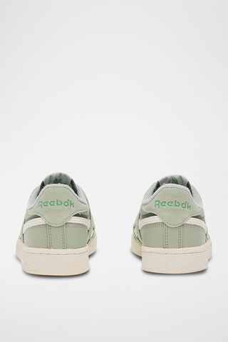 Zapatillas de piel bovina nobuk Revenge vinta - Verde claro