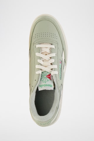 Zapatillas de piel bovina nobuk Revenge vinta - Verde claro