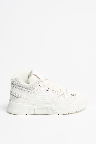 Zapatillas altas de piel - Blanco