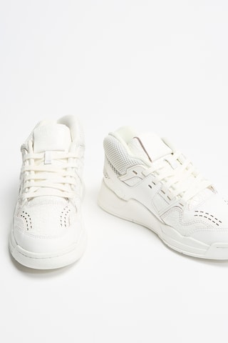 Zapatillas altas de piel - Blanco