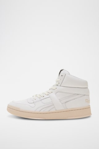 Zapatillas altas de piel - Blanco