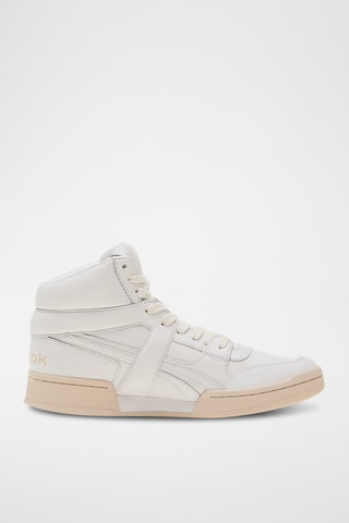 Zapatillas altas de piel - Blanco