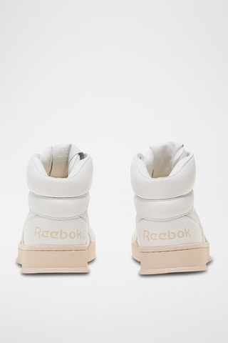 Zapatillas altas de piel - Blanco