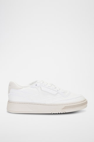 Zapatillas de piel - Blanco
