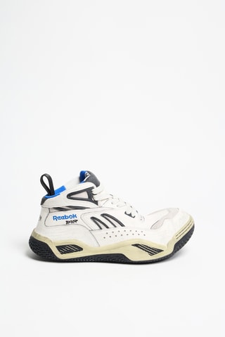 Zapatillas altas de piel bovina Blacktop Vintage - Blanco
