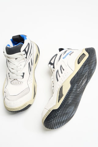 Zapatillas altas de piel bovina Blacktop Vintage - Blanco