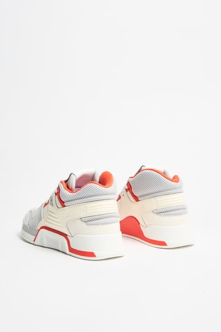 Zapatillas altas de piel CXT - Blanco y gris claro