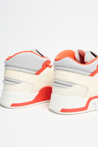 Zapatillas altas de piel CXT - Blanco y gris claro