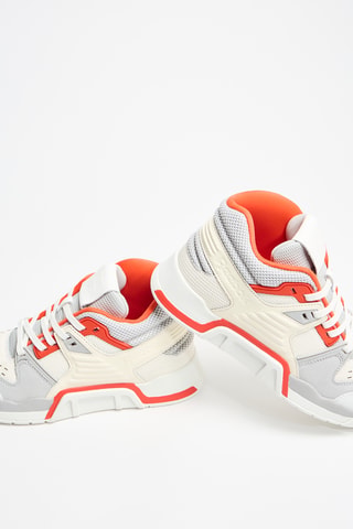 Zapatillas altas de piel CXT - Blanco y gris claro