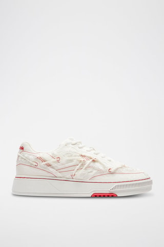 Zapatillas de nobuk Club C LTD - Blanco y rojo