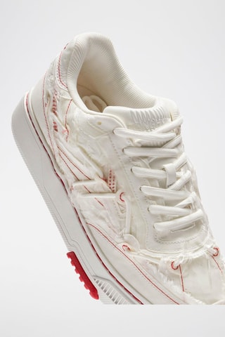 Zapatillas de nobuk Club C LTD - Blanco y rojo
