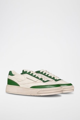 Zapatillas de piel Club LTD Vintage R - Blanco y verde - Reebok