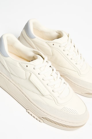 Zapatillas de piel Club LTD Vintage R - Crudo y gris - Reebok
