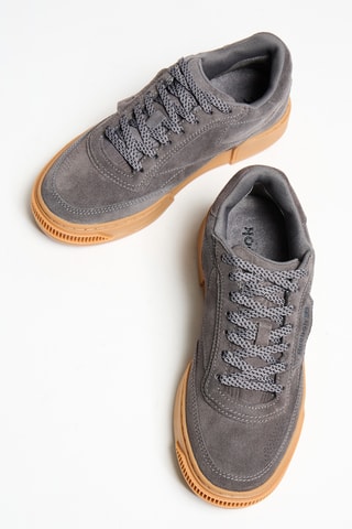 Zapatillas de piel Club C LTD Vintage R - Gris