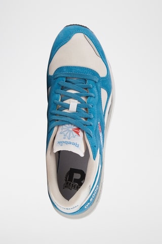 Zapatillas de nobuk DL5000 - Blanco y turquesa