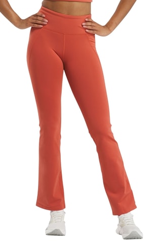 Pantalón flare de tiro alto Lux HR - Rojo teja
