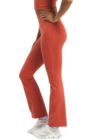 Pantalón flare de tiro alto Lux HR - Rojo teja