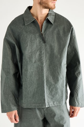 Chaqueta de lino - Verde