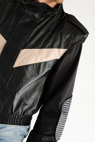 Chaqueta para moto - Negro y crudo