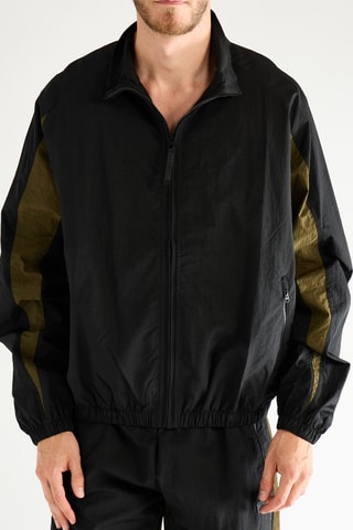 Chaqueta - Negro y verde oliva