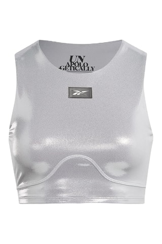 Sujetador deportivo de entrenamiento push-up Angel - Plateado