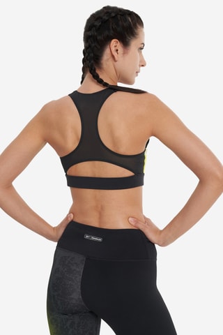 Sujetador deportivo de entrenamiento push-up Lux Racer - Negro