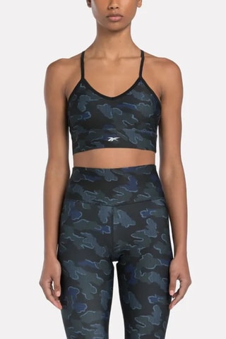 Sujetador deportivo de entrenamiento push-up Train Camo - Caqui