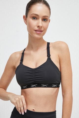 Sujetador deportivo de lactancia push-up - Negro