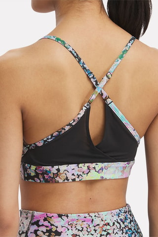 Sujetador deportivo Strappy - Rosa empolvado y turquesa