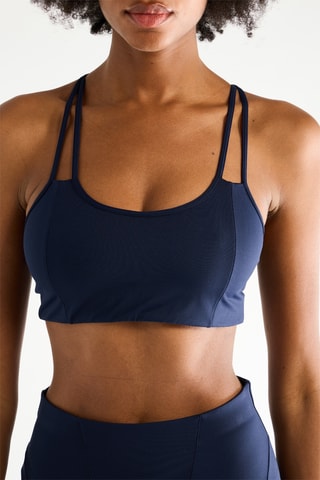 Sujetador deportivo de yoga - Azul marino