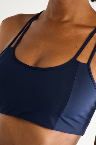Sujetador deportivo de yoga - Azul marino