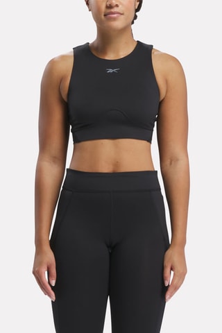 Crop top Lux Contour - Negro