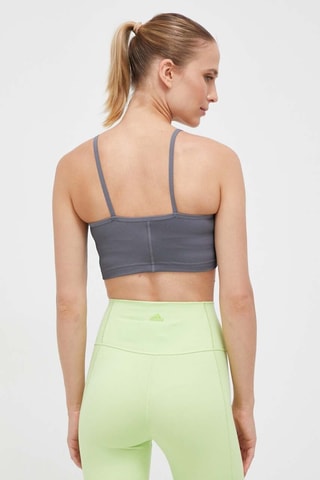 Crop top de yoga Rib Crop - Gris oscuro