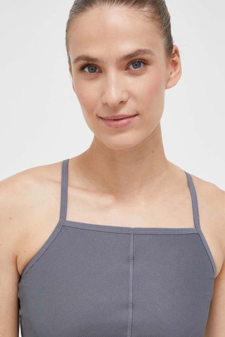 Crop top de yoga Rib Crop - Gris oscuro