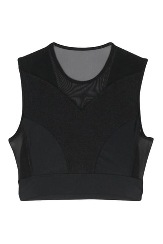 Crop top Butterfly - Negro