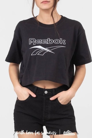 Crop top Vector - Negro y blanco