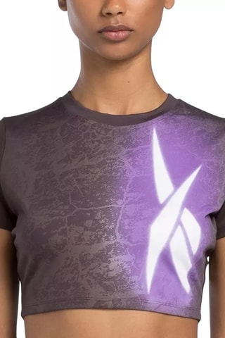 Crop top de deporte Lux - Negro