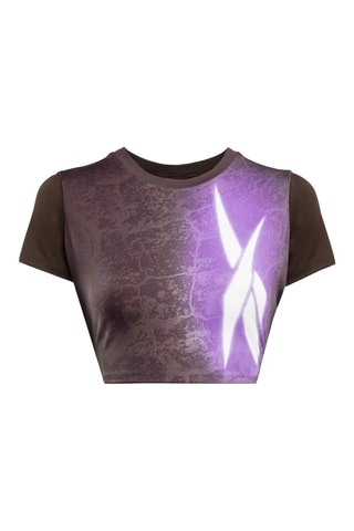 Crop top de deporte Lux - Negro