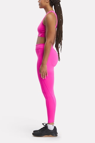 Crop top de entrenamiento Lux Contour - Fucsia