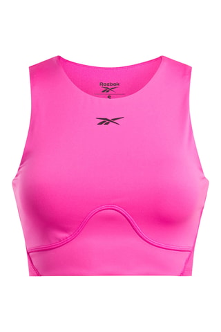 Crop top de entrenamiento Lux Contour - Fucsia