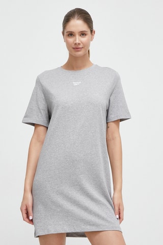 Vestido camiseta - Gris claro