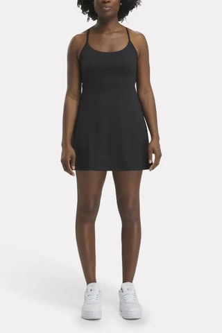 Vestido recto Lux Strappy - Negro