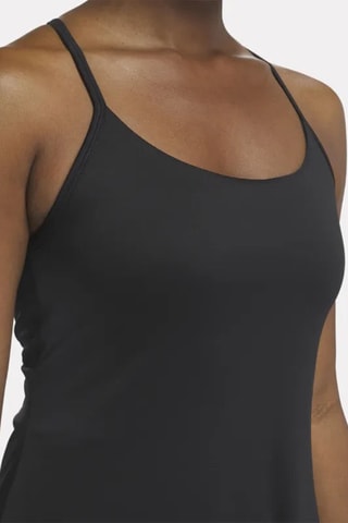 Vestido recto Lux Strappy - Negro