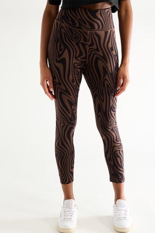 Leggings de tiro alto - Marrón