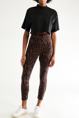 Leggings de tiro alto - Marrón