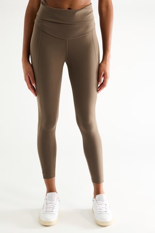 Leggings de tiro alto - Marrón